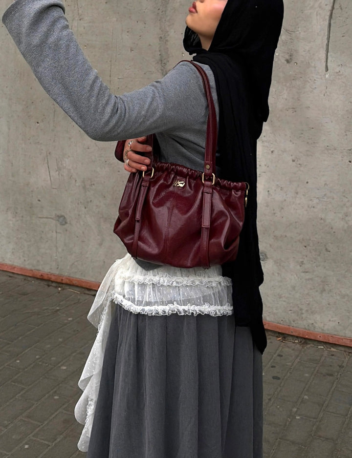 MISS MESS BAG BURGUNDY