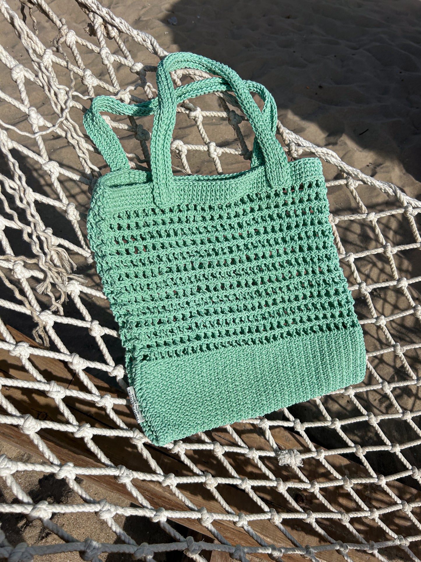 CROCHET BAG MINT GREEN