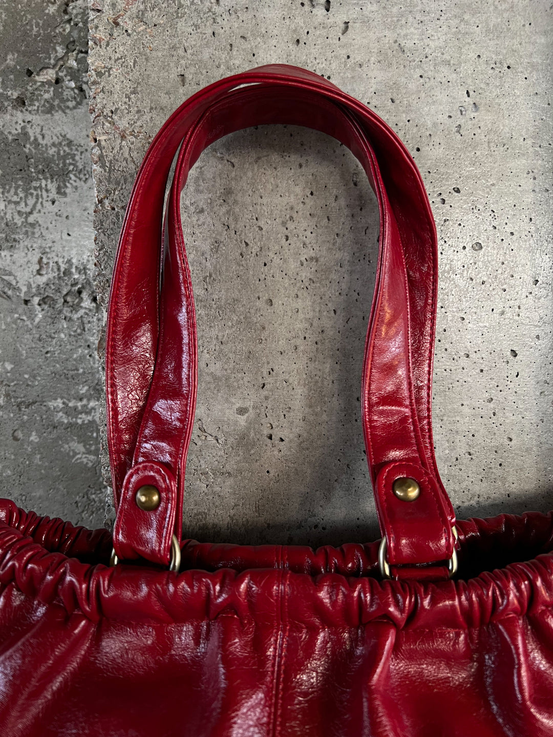 SCRUNCH BAG RETRO RED