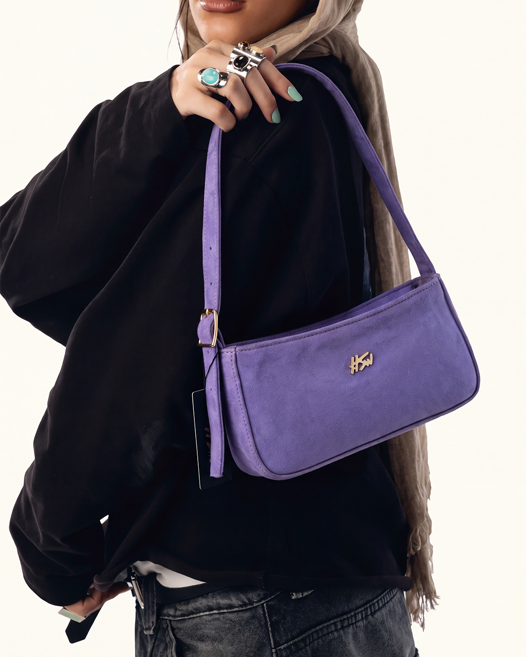 TOKEN BAG SUEDE MAUVE