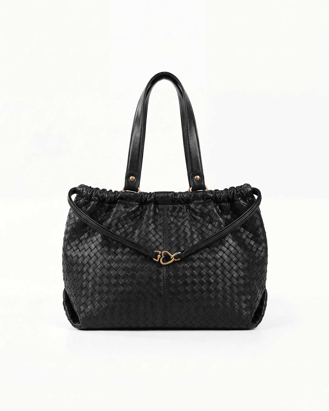 SCRUNCH BAG DARK WEAVE
