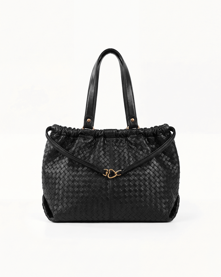 SCRUNCH BAG DARK WEAVE