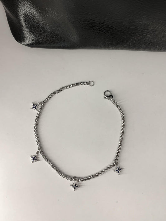 STARRY NIGHT SILVER BAG-CHAIN